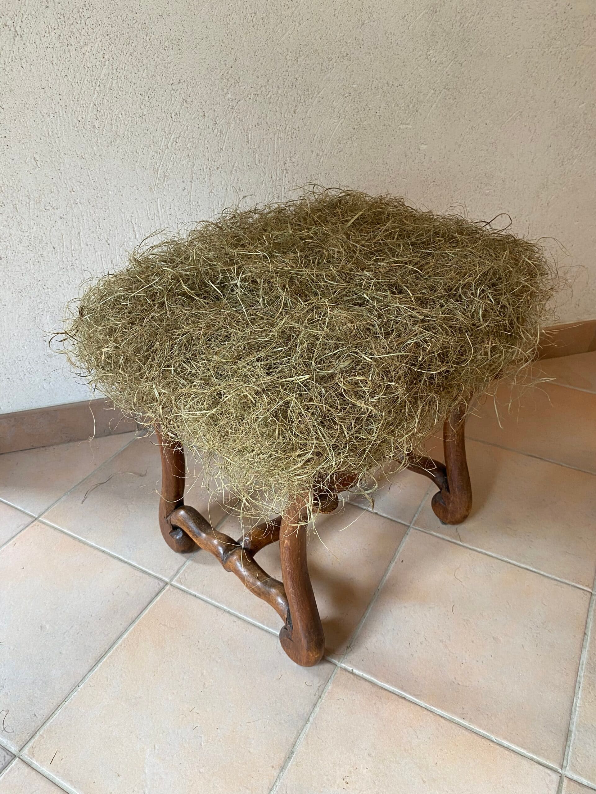 tabouret os de mouton