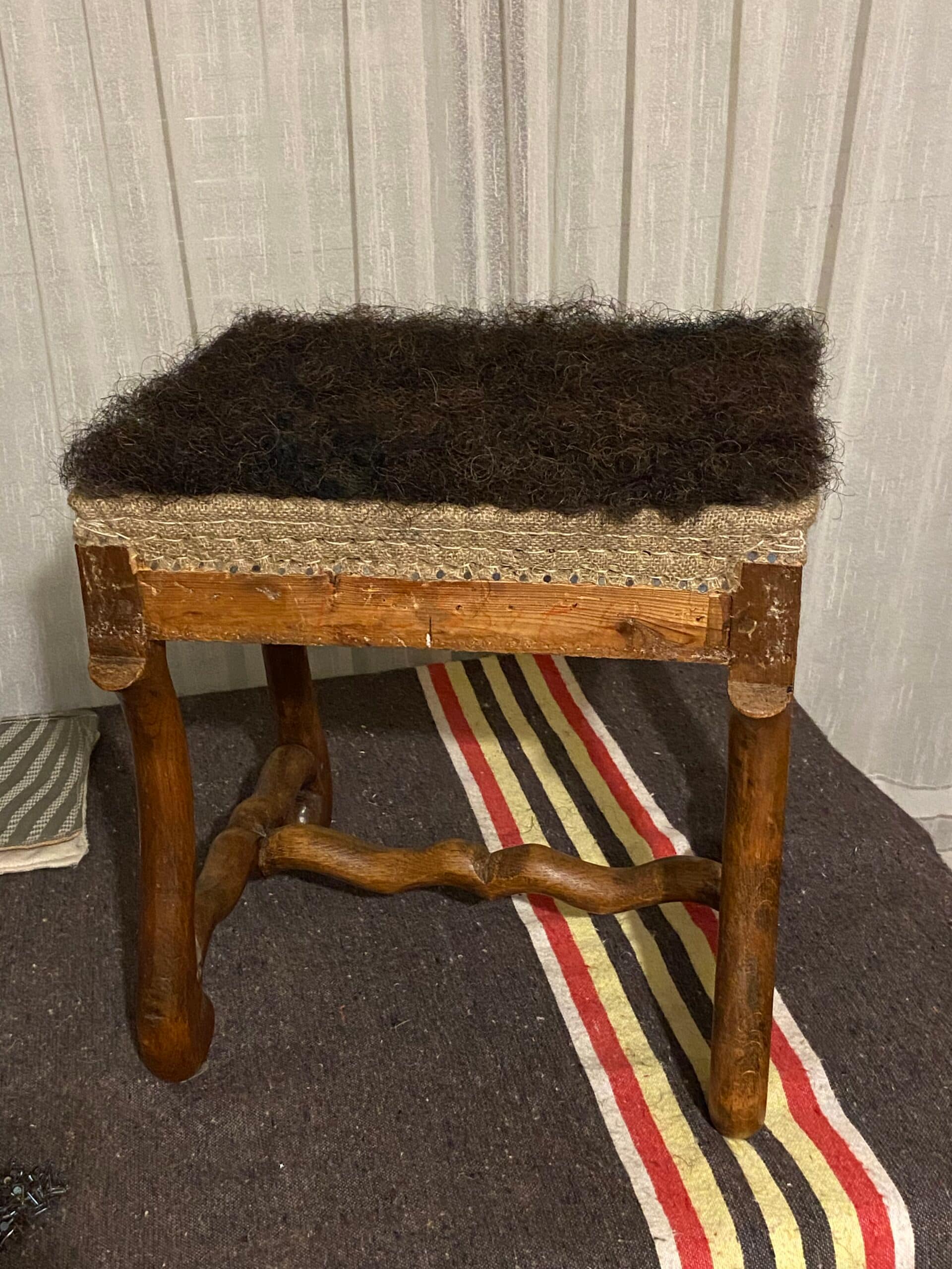 tabouret os de mouton