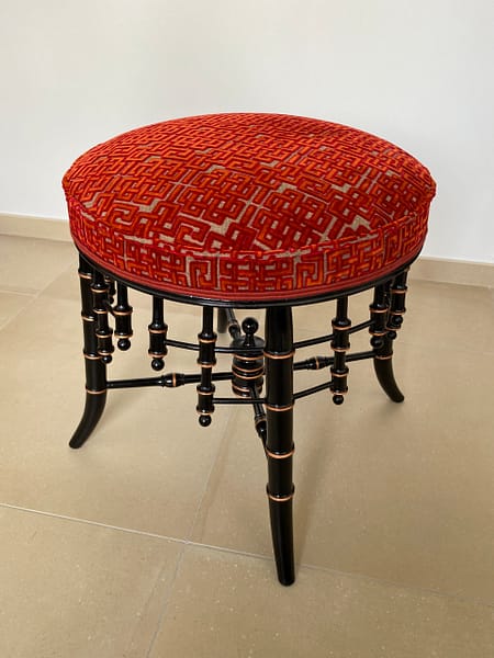 Pouf Napoléon III - Après restauration